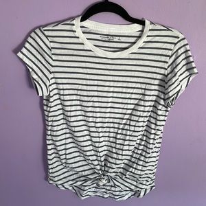 Abercrombie & Fitch Striped Short Sleeve Shirt